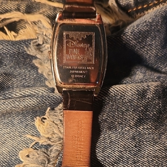 Disney Time Works Silver and Brown Watch - Picture 3 of 4